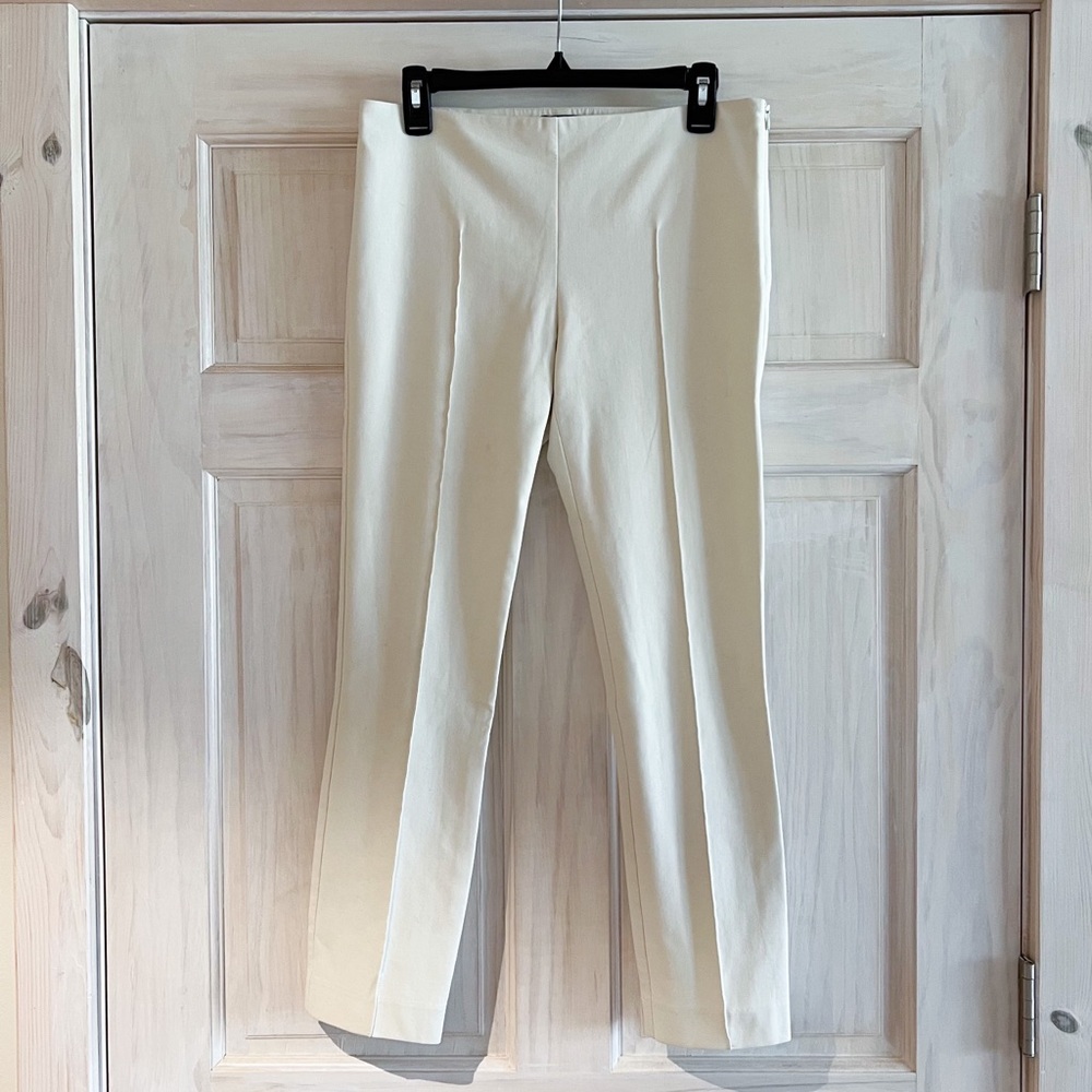 The Row Cream Skinny Pants